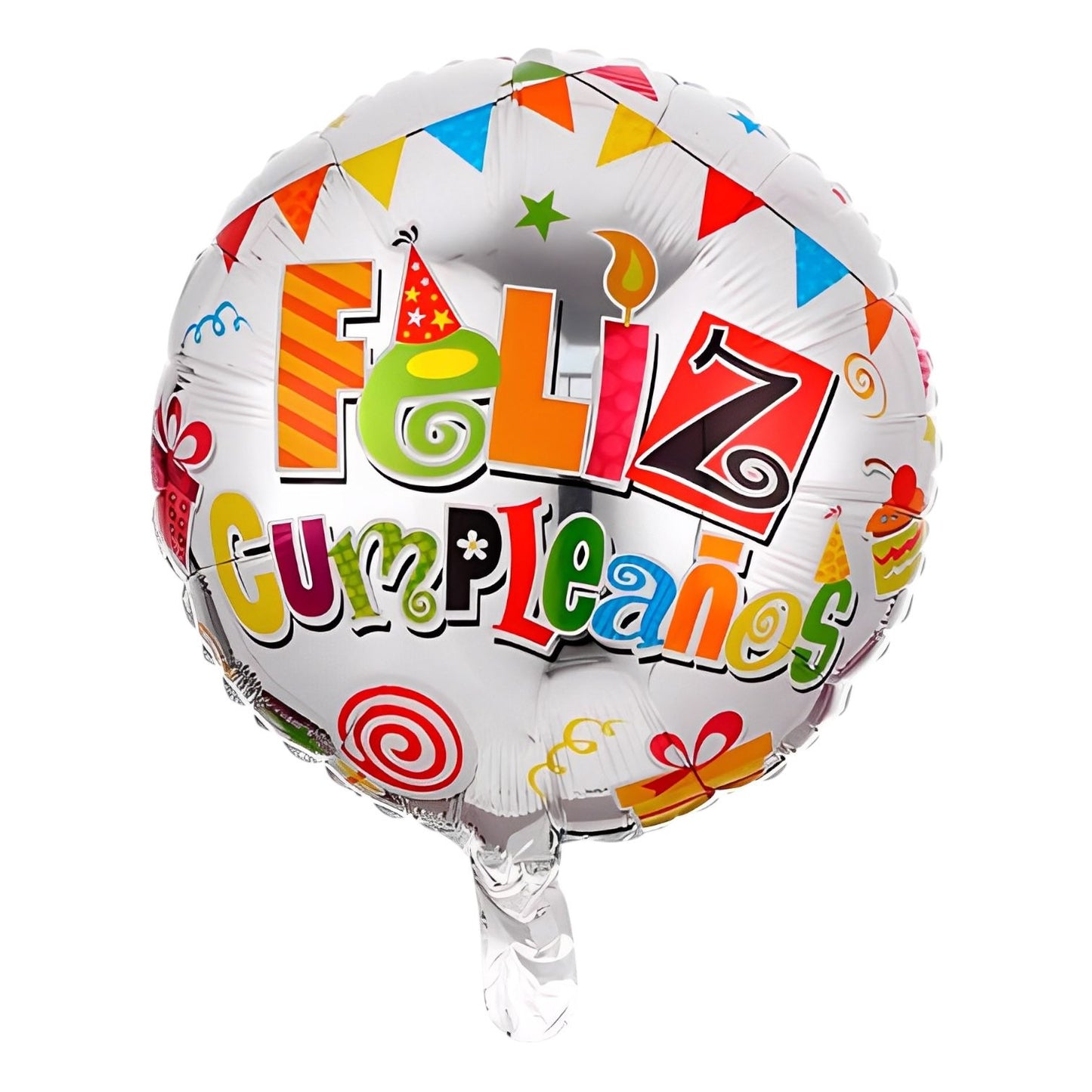 GLOBO METALICO FELIZ CUMPLEAÑOS 18"