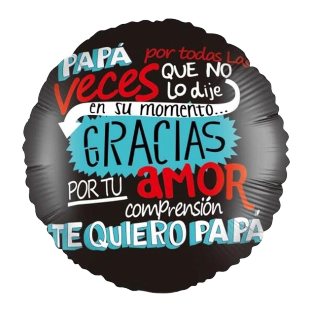 GLOBO METALICO DÍA DEL PADRE 18"
