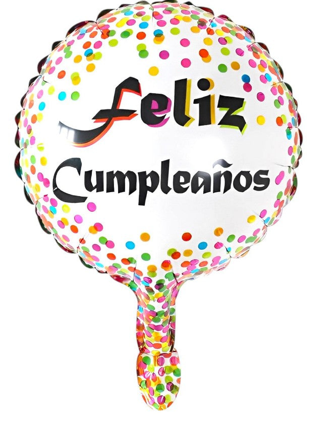 GLOBO METALICO FELIZ CUMPLEAÑOS 10"