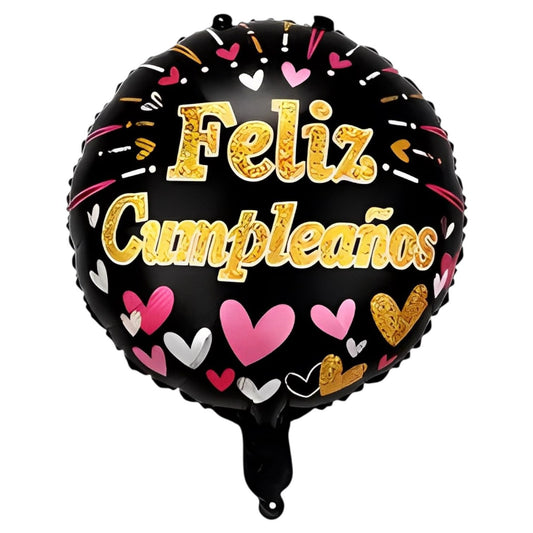 GLOBO METALICO FELIZ CUMPLEAÑOS 10"
