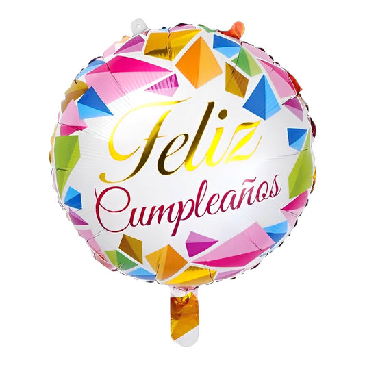 GLOBO METALICO FELIZ CUMPLEAÑOS 18"