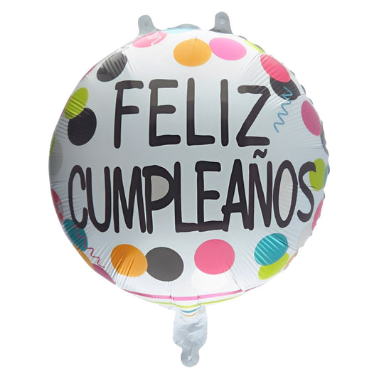 GLOBO METALICO FELIZ CUMPLEAÑOS 18"