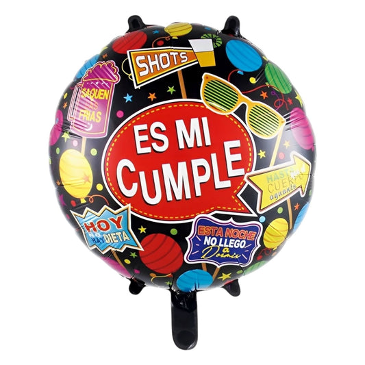 GLOBO METALICO ES MI CUMPLE 18"