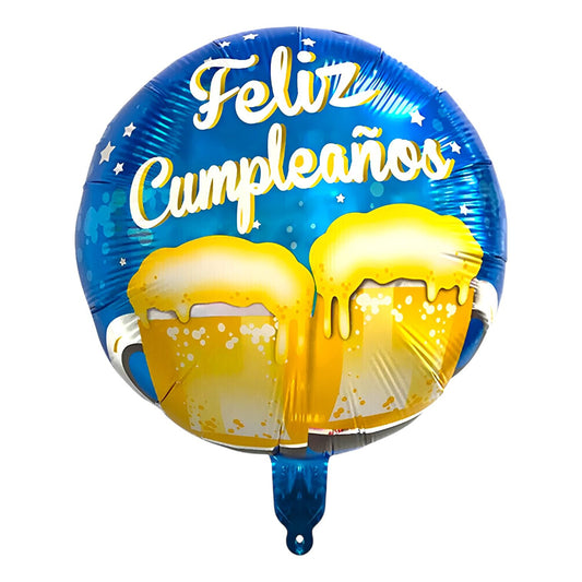 GLOBO METALICO FELIZ CUMPLEAÑOS 18"