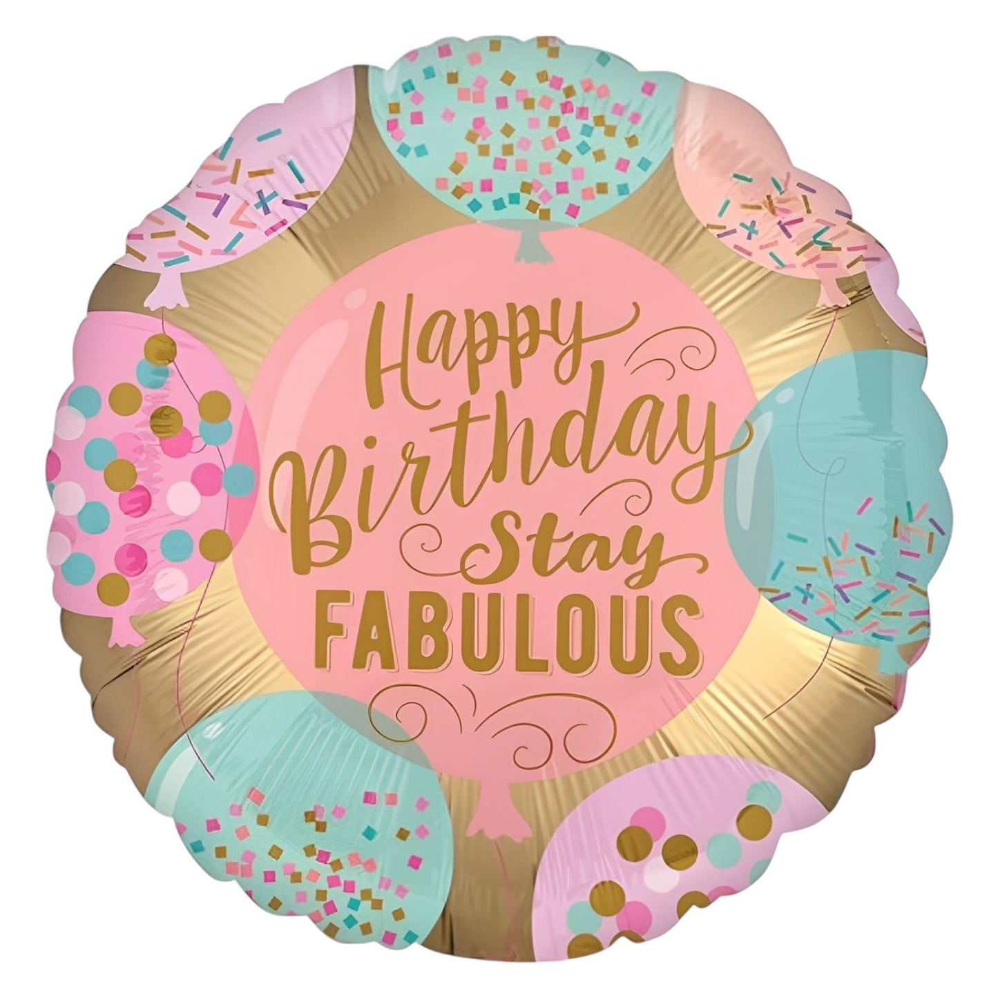 GLOBO METALICO HAPPY BIRTHDAY 18"