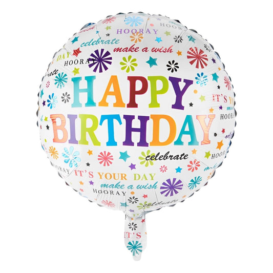 GLOBO METALICO HAPPY BIRTHDAY 18"