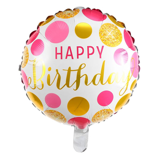 GLOBO METALICO HAPPY BIRTHDAY 18"