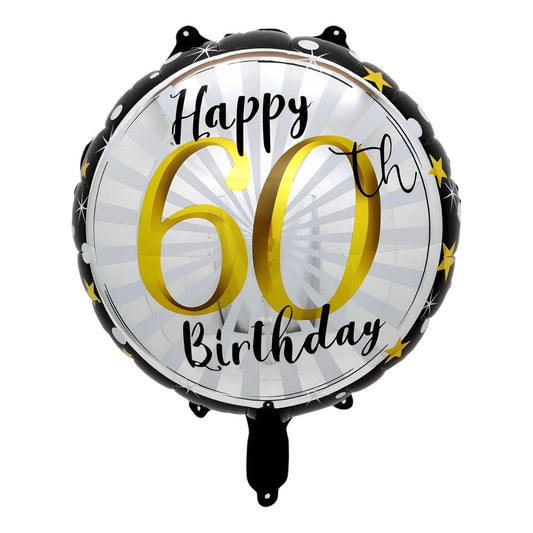 GLOBO METALICO HAPPY 60TH BIRTHDAY 18"