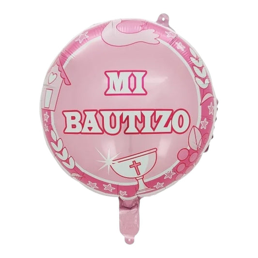 GLOBO METALICO BAUTIZO 18"