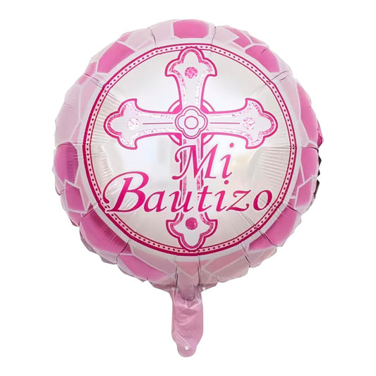 GLOBO METALICO BAUTIZO 18"